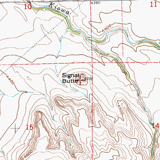 Topographic Map of Signal Butte, NE