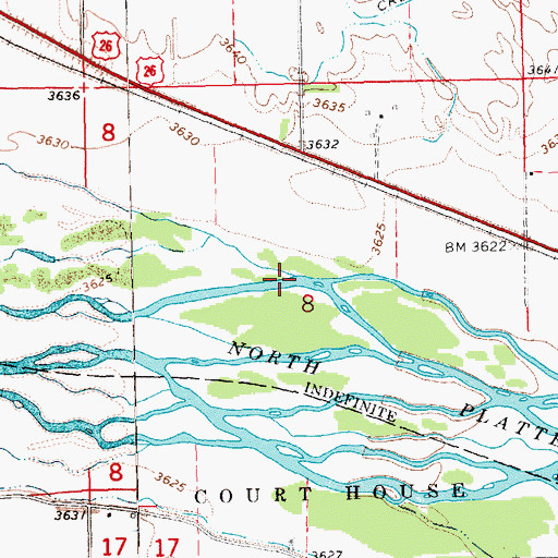 Topographic Map of Silvernail Drain, NE