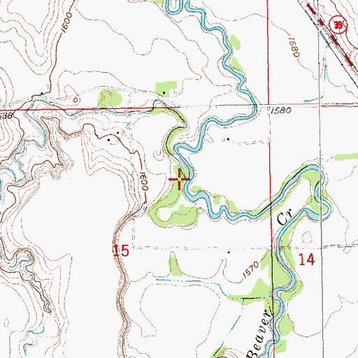 Topographic Map of Skeedee Creek, NE