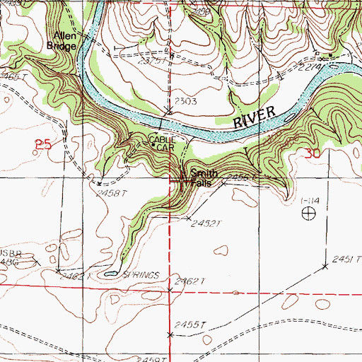 Topographic Map of Smith Falls, NE