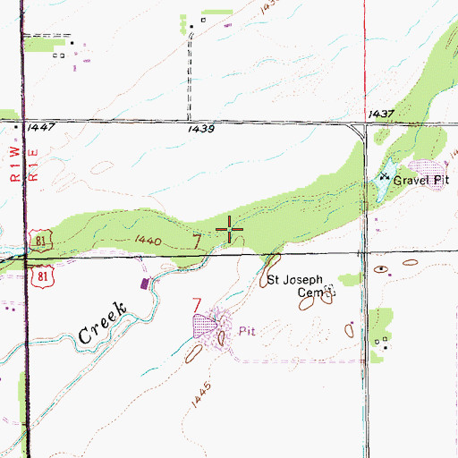 Topographic Map of South Channel Platte River, NE