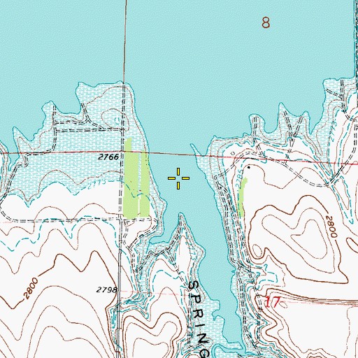 Topographic Map of Spring Canyon, NE