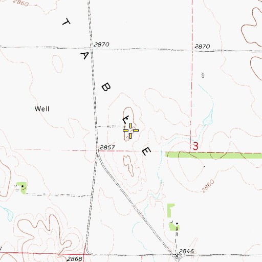 Topographic Map of Stop Table, NE