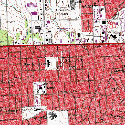 Topographic Map of Stuhr Park, NE