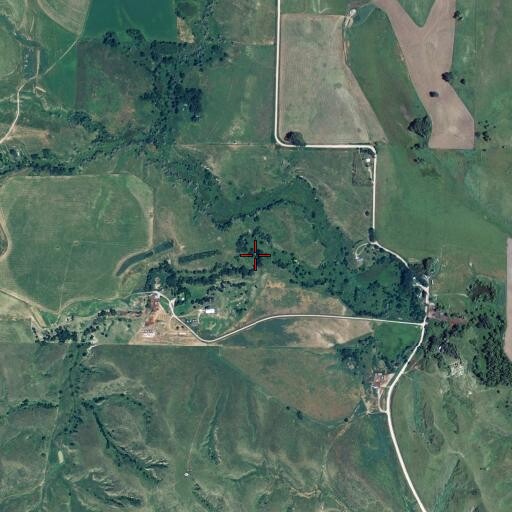 Aerial/Satellite Image of Suttlers Canyon, NE