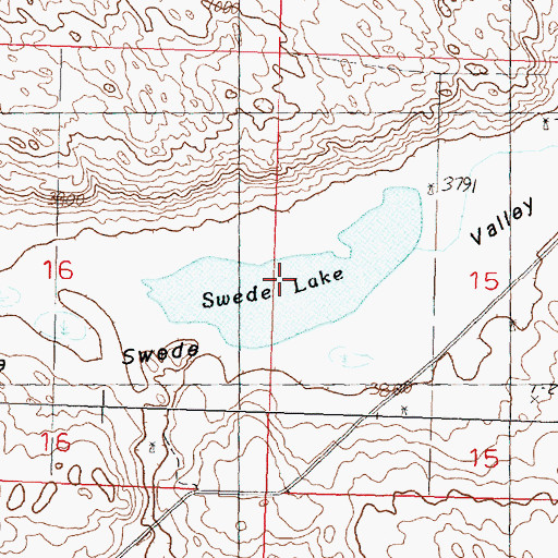 Topographic Map of Swede Lake, NE