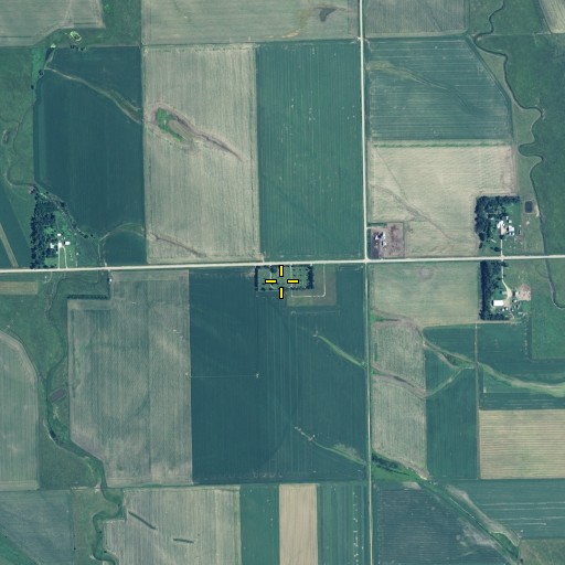 Aerial/Satellite Image of Thabor Cemetery, NE
