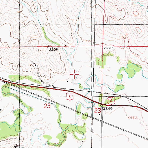 Topographic Map of Trail Canyon, NE