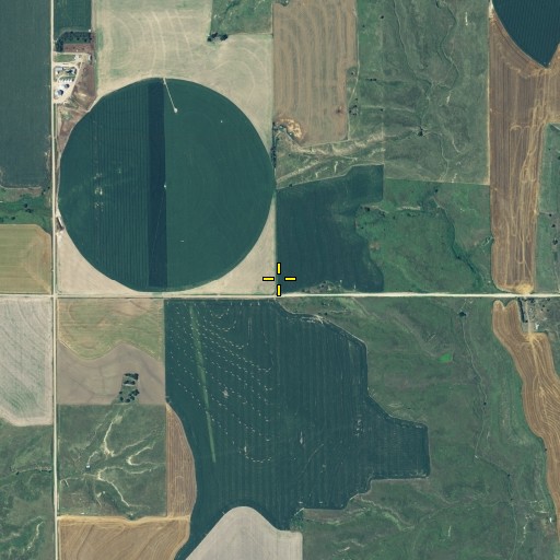 Aerial/Satellite Image of Walnut Grove School, NE