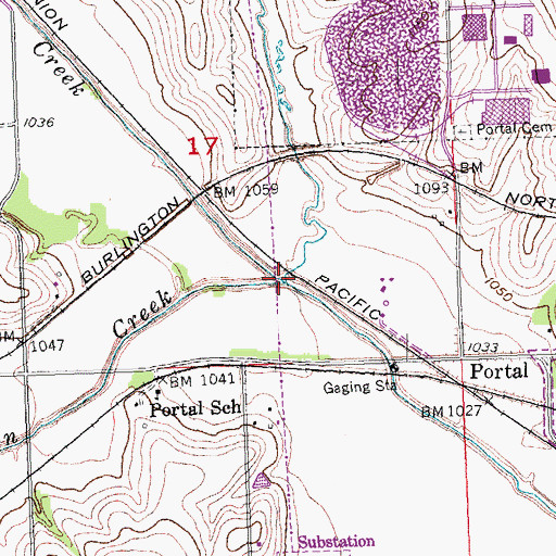 Topographic Map of West Papillion Creek, NE