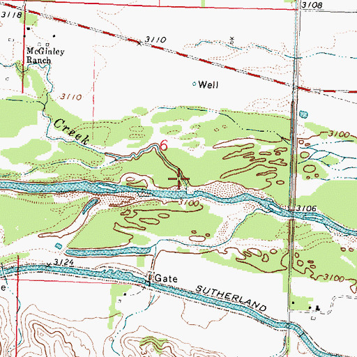 Topographic Map of Whitetail Creek, NE
