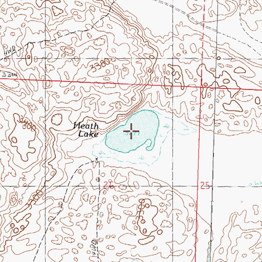 Topographic Map of Heath Lake, NE