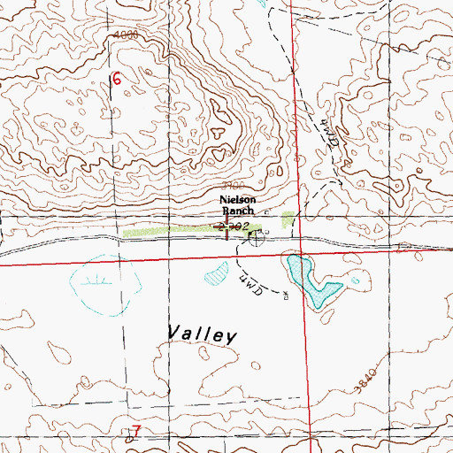 Topographic Map of Neilson Ranch, NE