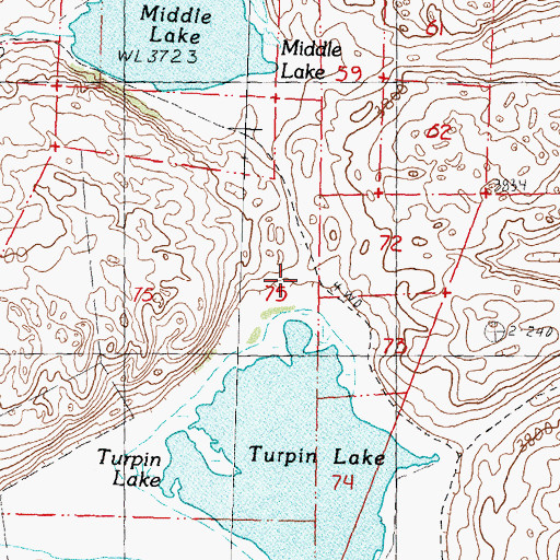 Topographic Map of School Number 162 (historical), NE