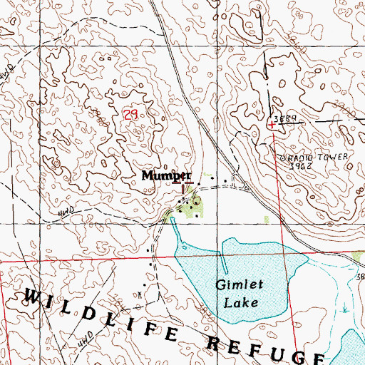 Topographic Map of Mumper, NE