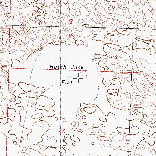 Topographic Map of Hutch Jack Flat, NE