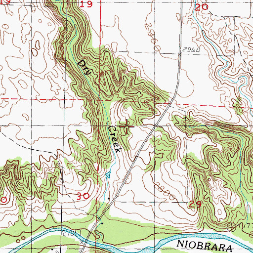 Topographic Map of Nollette Ranch, NE