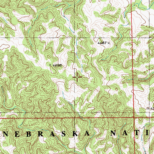 Topographic Map of Trooper Trail, NE