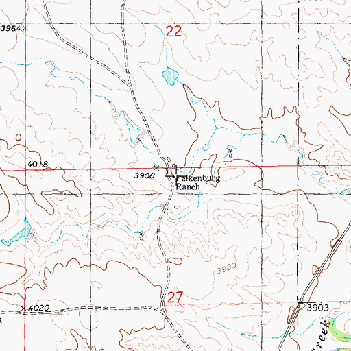 Topographic Map of Falkenburg Ranch, NE