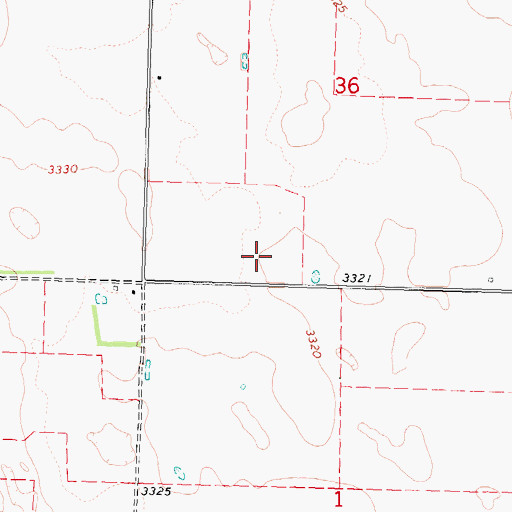 Topographic Map of Chase County, NE