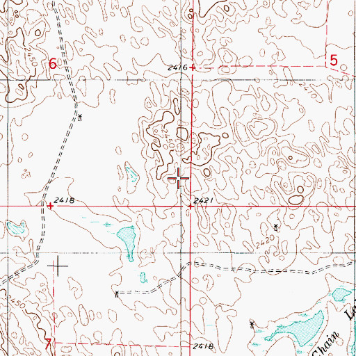 Topographic Map of Rock County, NE