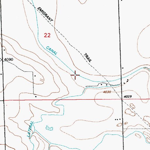 Topographic Map of School Number 81, WY