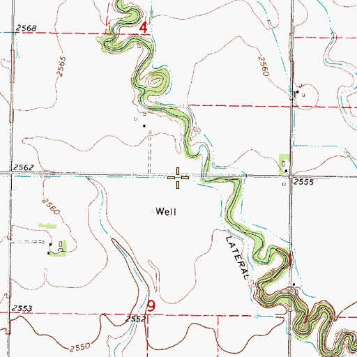 Topographic Map of Lateral Number 16, NE