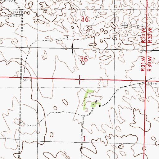 Topographic Map of School Number 182, NE