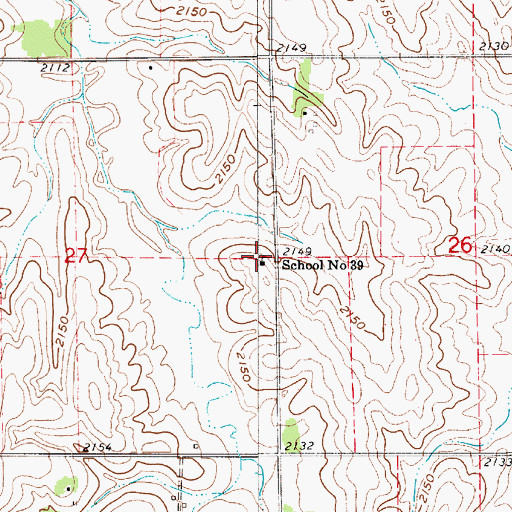 Topographic Map of School Number 39, NE