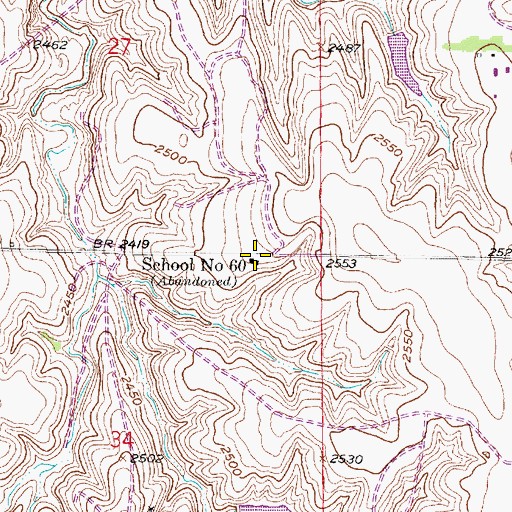 Topographic Map of School Number 60, NE