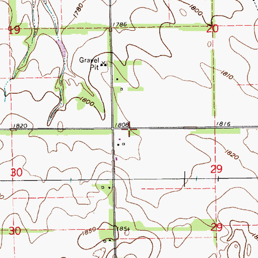 Topographic Map of School Number 77, NE