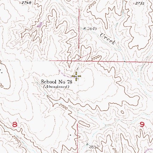 Topographic Map of School Number 78, NE