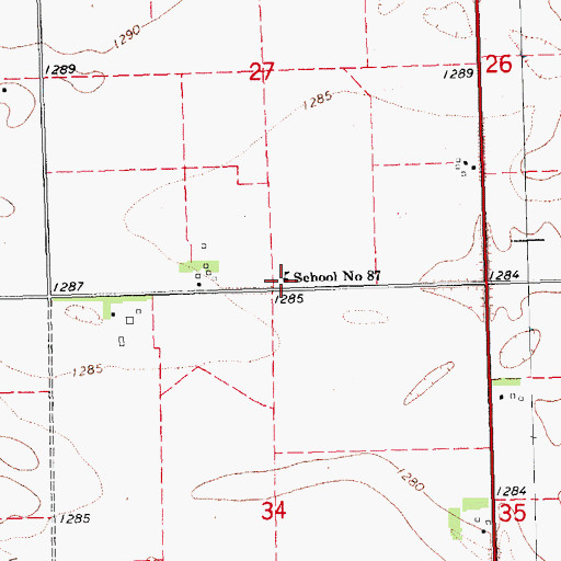 Topographic Map of Luther-Broadview Public School, NE