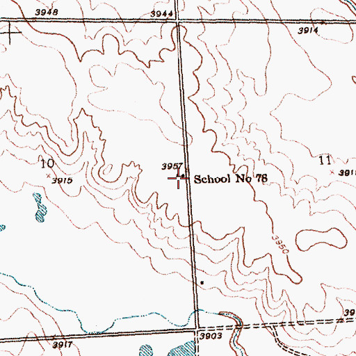 Topographic Map of School Number 78, NE