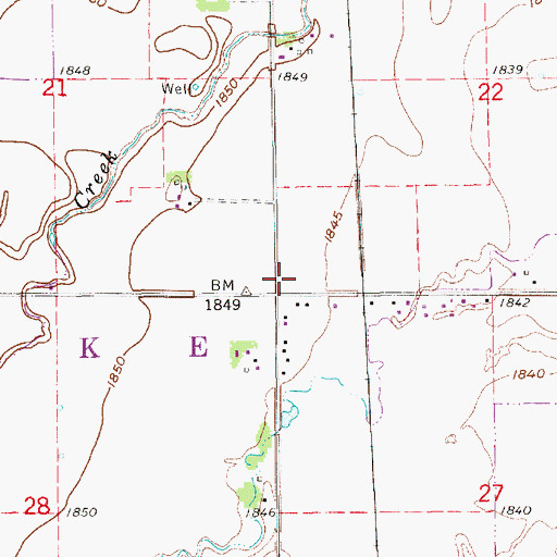 Topographic Map of West School Number 7 (historical), NE
