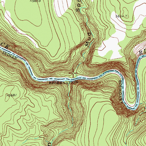 Topographic Map of Mud Spring Canyon, AZ