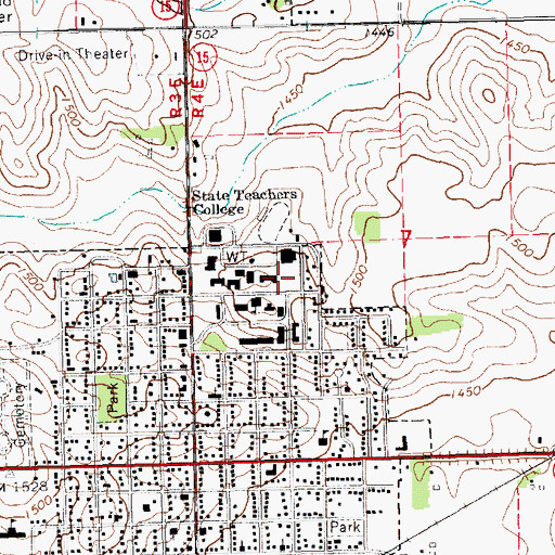 Topographic Map of KWSC-FM (Wayne), NE