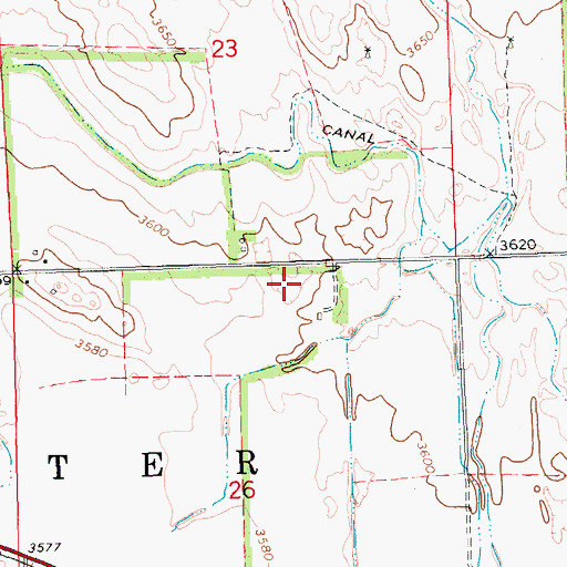 Topographic Map of Ag Air Airport, NE