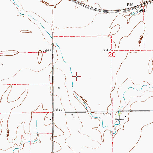 Topographic Map of Grone Airport (historical), NE