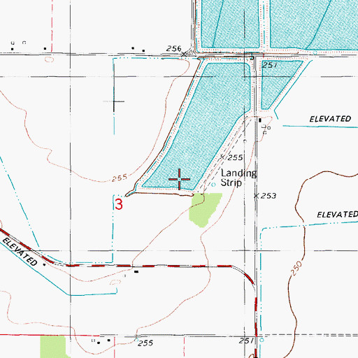Topographic Map of Goacher Airport (historical), AR
