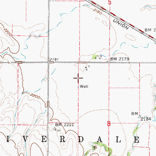 Topographic Map of Onion Crest Airpark, NE