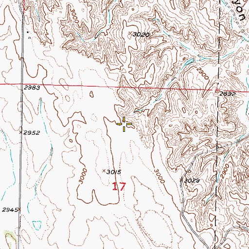 Topographic Map of Detour Airport, NE