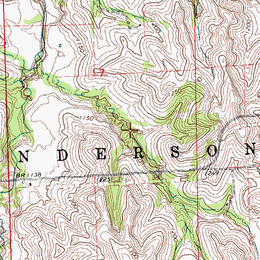 Topographic Map of Township of Anderson, NE