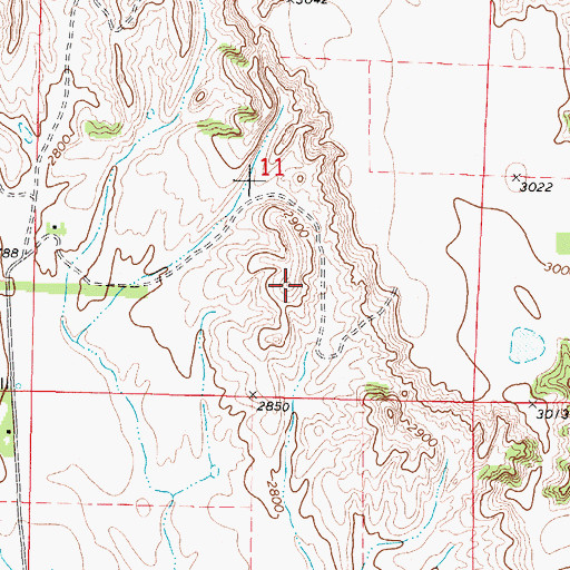 Topographic Map of Township of Arnold, NE
