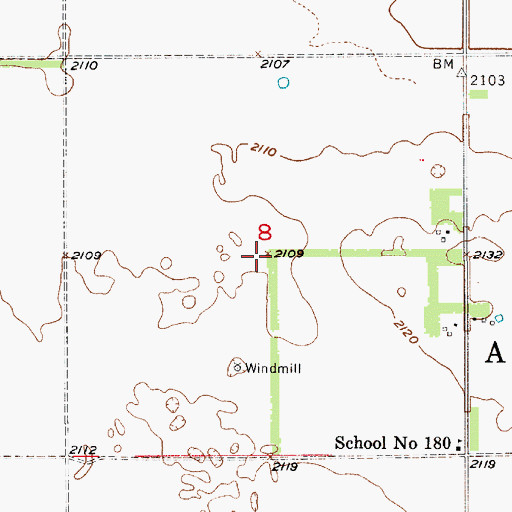 Topographic Map of Township of Atkinson, NE