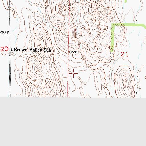 Topographic Map of Township of Delight, NE