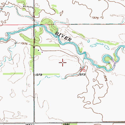 Topographic Map of Township of Grattan, NE