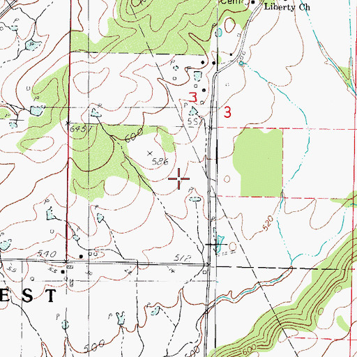 Topographic Map of Wesson-Davis Field, AR