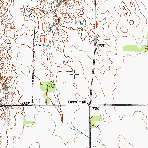 Topographic Map of Township of Paddock, NE