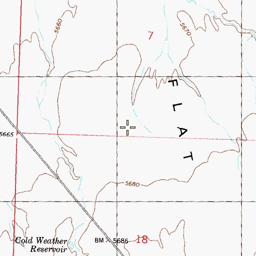 Topographic Map of Antelope Flat, NV